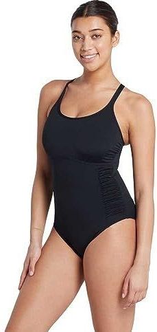 Zoggs - Multiway 1 Piece - Zwemkleding - Zwart - Gewatteerde Cups - Mastectomie