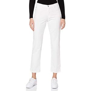 BRAX Dames vrouwelijke fit stoffen broek stijl Carola Smart Cotton Stretch, wit (white 99), 44, wit, 34W x 32L