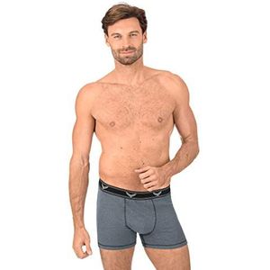 Trigema Comfortabele broek voor heren met elastische tailleband, grijs (steengrijs, M