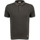 Poloshirt - Effen - Knitwear - Kwartmouw - Normale Pasvorm