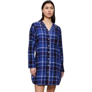 Triumph - Boyfriend NDW 01 X Checks - Nachthemd - Blauw - Donkere Combinatie