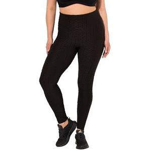 Ulla Popken - Sportlegging - Zwart - Hoge Taille - Brede Elastische Tailleband