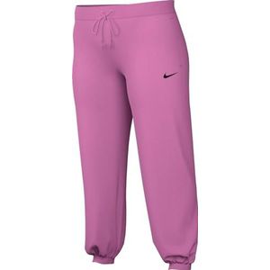 Nike Damesbroek W NSW Phnx FLC Hr Os Pant Pl, Playful Pink/Black, DV4919-675, 0X