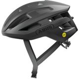 ABUS PowerDome MIPS racefietshelm - lichte fietshelm met slim ventilatiesysteem en impactbescherming - Made in Italy - voor mannen en vrouwen - zwart, maat L