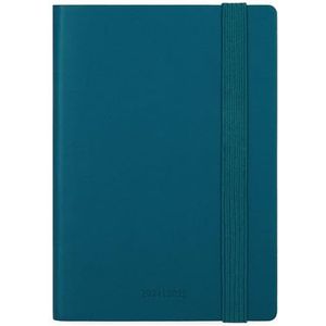Legami - Weekplanner 2024-2025, 18 maanden, klein met notebook, dagboek van juli 2024 tot december 2025, elastische sluiting, FSC-gecertificeerd papier, tas met adresboek, 9,5 x 13,5 cm, groenblauw