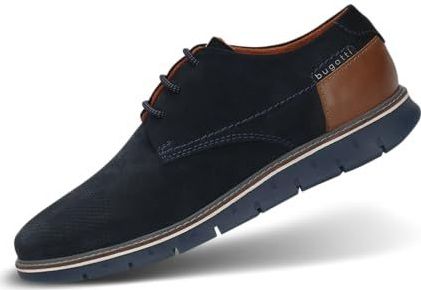 bugatti - 331-ARY02 - Lage Schoenen - Donkerblauw - Veterschoenen voor Heren