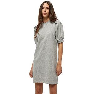 Minus Mika sweatjurk voor dames, casual, lichtgrijs melange, S