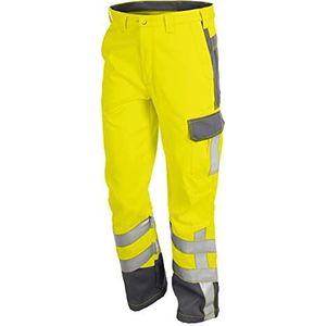 KÜBLER Workwear Kübler Safety X Werkbroek voor heren, van gemengde stof, geel, maat 27, gecertificeerde werkbroek