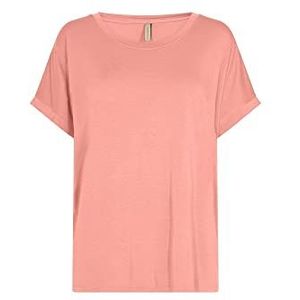 SOYACONCEPT Dames SC-MARICA 33 T-shirt, Coral Haze, X-Large, koraalrood, XL