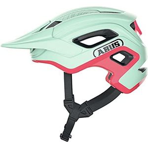 ABUS MTB-helm Cliffhanger - fietshelm voor veeleisende trails - met grote ventilatieopeningen & TriVider riemsysteem - voor dames en heren - mintgroen/roze, maat L