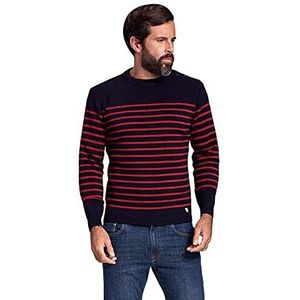 Armor Lux Mullein gestreepte trui - wol, I78 schip/rood chili I78 schip/rood (chili), M