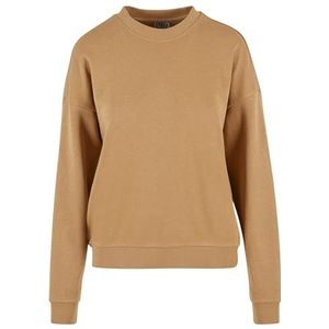 Urban Classics Oversized Light Terry Crewneck sweatshirt voor dames, Unionbeige, XXL