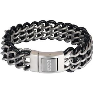 iXXXi Men Roestvrij stalen Heren armband Remy Zilver Mat | 20cm