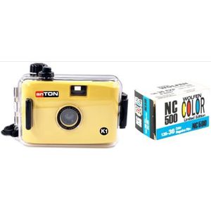 Anton K1 Kleicamera met onderwaterbehuizing + WOLFEN Color Film