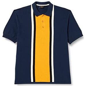 Merc of London Derrick Poloshirt Sweater, Dark Blue, Small Men's