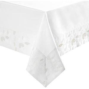 Deco Mex BOVALECRIM01180360 ALECRIM tafelkleed, katoen en polyester, wit, beige, normale maat