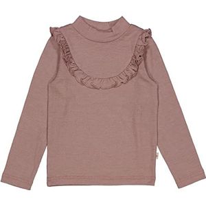 Wheat Wol, Longsleeved Ruffle T-shirt, Dusty Lila, 140/10y