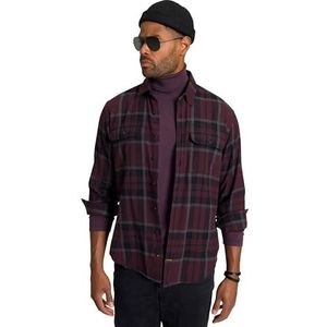 STHUGE Flanel herenhemd, MF, kent hemd, aubergine, 5XL, aubergine, 5XL