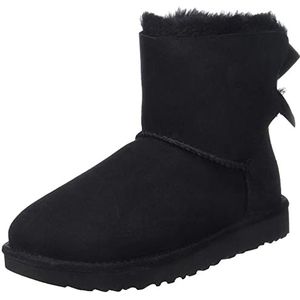 Ugg - Mini Bailey Bow II - Kuitlaarzen - Zwart - Sheepskin en Suède