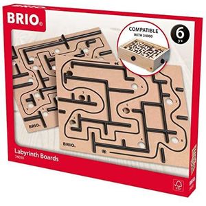 BRIO 34030 Labyrinth Ersatzplatten - Zwei neue Schwierigkeitsstufen als Erweiterung für das BRIO Labyrinth - Für Kinder ab 6 Jahren