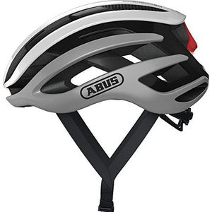 ABUS AirBreaker Racefiets Helm - Hoogwaardige Fietshelm voor Professionele Wielrenners - Unisex, voor Dames en Heren - Zilver / Wit, Maat S