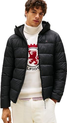 TOMMY HILFIGER - Gewatteerde Jas - Zwart