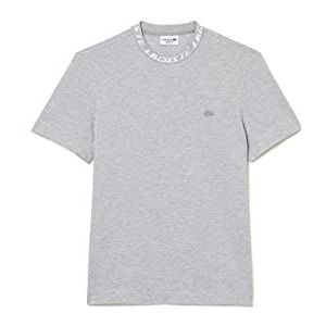Lacoste Heren T-Shirt, Zilver China, 4XL