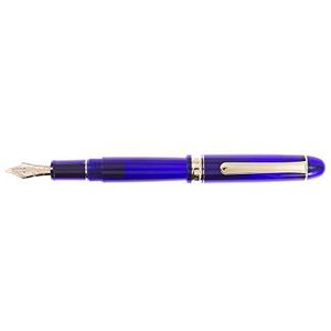 PLATINUM Japanse Century/vulpen blauw - #3776 / pen: Muziek/Music Nib/PNBM-20000#51//Handgemaakt/Veer van 14-karaats goud/met geschenkdoos/vulpen