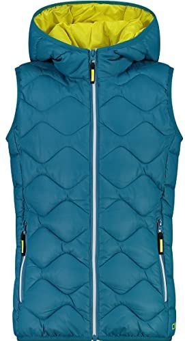 Cmp - Fix Hood 32z1125 - Vest - Geometrische Doorgestikte Details - Waterafstotend