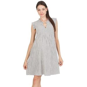 ATTESA Maternity & Nursing Striped Dress with Ruffles