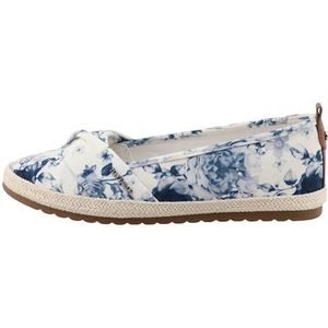 Tom Tailor Dames 7490090019 platte slipper, blauw-multi, 39 EU, Blue Multi, 39 EU