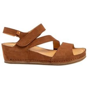 El Naturalista N5852 PICUAL, damessandalen, hout, 36 EU, Yellow, 36 EU