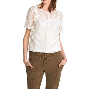 edc by ESPRIT dames blouse lace 2in1, wit (Off White 103), XS