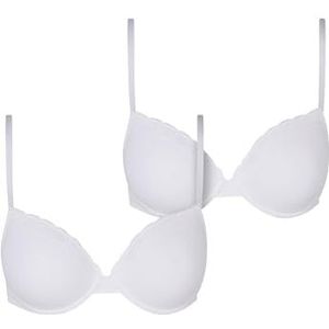 Urban Classics - Basic Cotton Lace Bra - 2-Pack - Katoen - Zwart