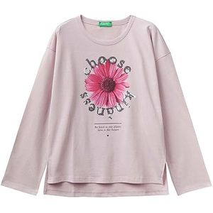 United Colors of Benetton T-shirt voor meisjes en meisjes, Paars 24D, 120