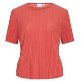 Viplisa O-Neck S/S Top - Noos, paprika, S