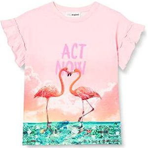 Desigual TS_Velez T-shirt voor meisjes, Meerkleurig, 9-10 Jaren