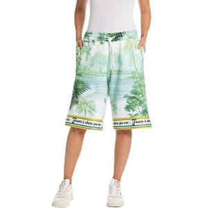 Replay Dames Comfort Fit Shorts, 010 Groen, L