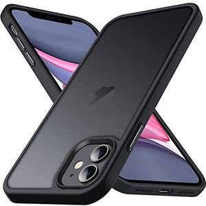 Anqrp Zero Series Compatible with iPhone 11 Case, Anti-Yellow Minimalist Clear Case, Square Case for iPhone 11 6.1 Inch, Black