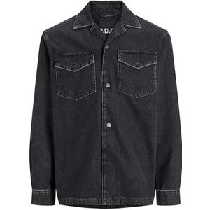 JACK&JONES RDDROB Overshirt RI 329 SN Jeansjack voor heren, zwart denim, M, zwart denim, M