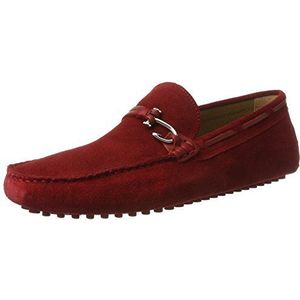 Aldo Heren Roxbury Loafers, Rood Rood Suede, 47 EU