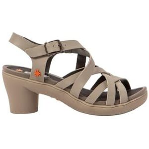 ART 1477 Alfama Damessandalen met hak, nappa sesam, 38 EU