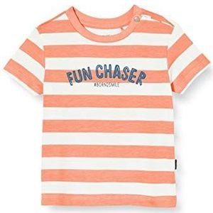 Noppies Baby jongens B Regular Ss Marshall STR T-shirt, meerkleurig (Fresh Salmon P461), 62 cm