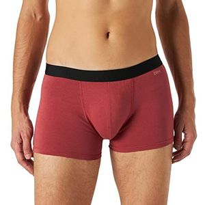Dim EcoDim boxershorts voor heren, katoen, stretch, kwaliteit en comfort, 6 stuks, zwart/graniet grijs/camelia rood/camelia rood/graniet grijs/zwart, M