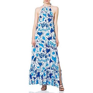 Love Moschino Lange all-over hearts en splash logo print casual jurk, All.splash Azzu, 34