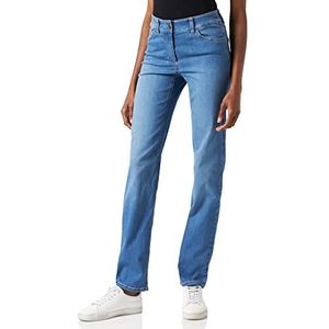 GERRY WEBER Edition Dames Best4me Slimfit Jeans, Blue Denim met Gebruik, 34