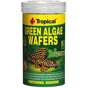TROPICAL Green Algae Wafers aquariumvoer, 100 ml, 4 stuks