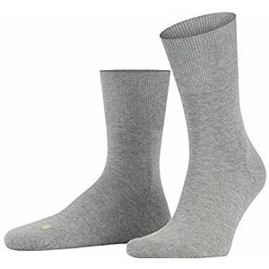 FALKE Uniseks-volwassene Sokken Run U SO Katoen Functioneel Material Eenkleurig 1 Paar, Grijs (Light Grey 3400), 49-50