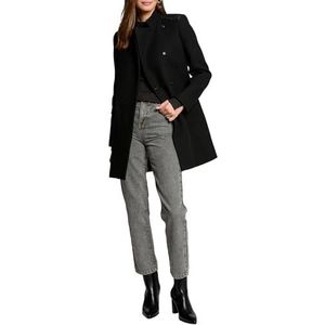 MORGAN - Halflange Jas - Zwart - Wollen