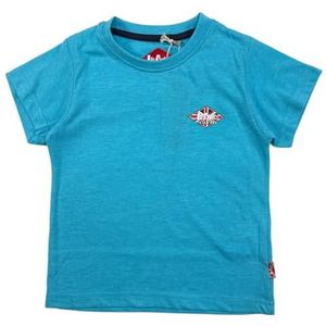 Lee Cooper, T-shirt, jongens, meisjes, (4 tot 14 jaar), poloshirt, tanktop, overhemd, bedrukt, kleding, uniseks, kinderen, sport, ademend, model GLC80701 TS S3-10A, blauw, Blauw, 10 Jaar